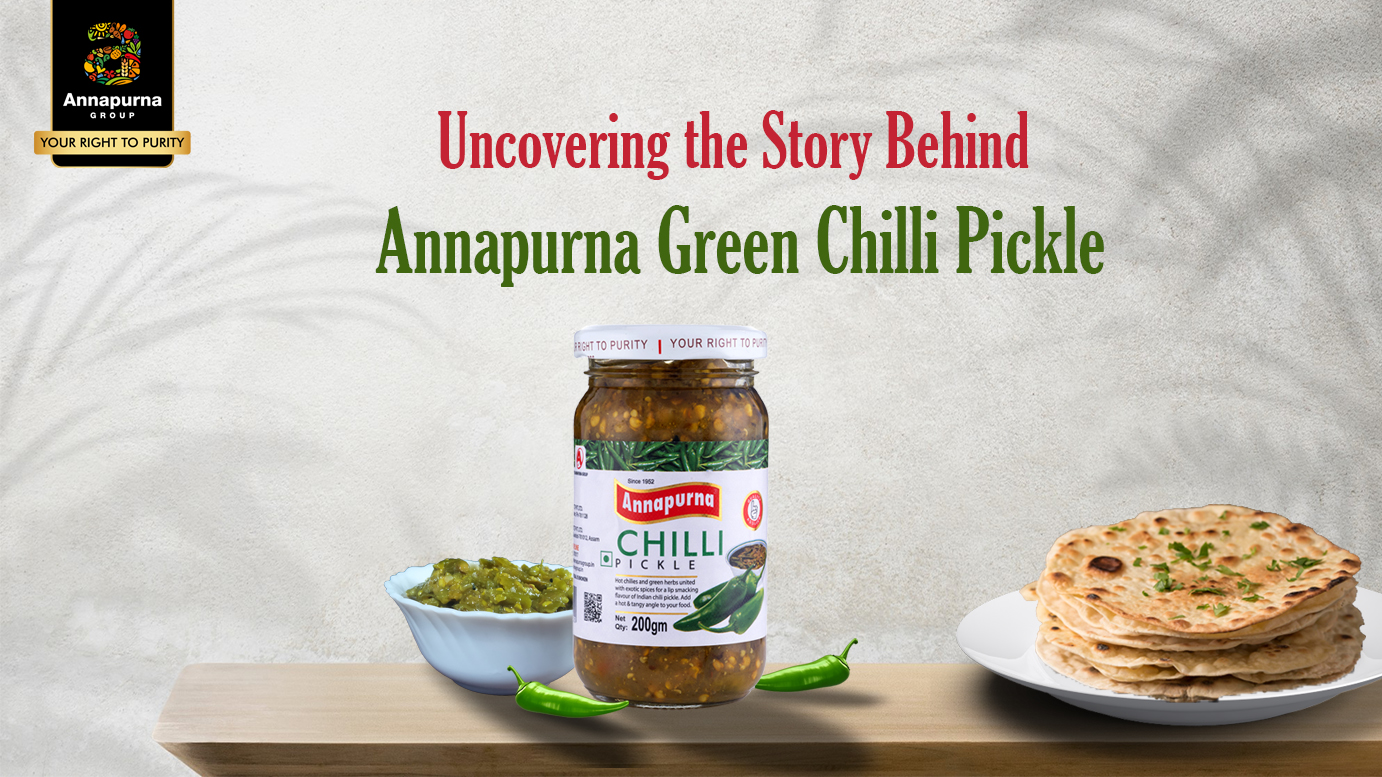 Annapurna Green Chilli Pickle Blog Banner