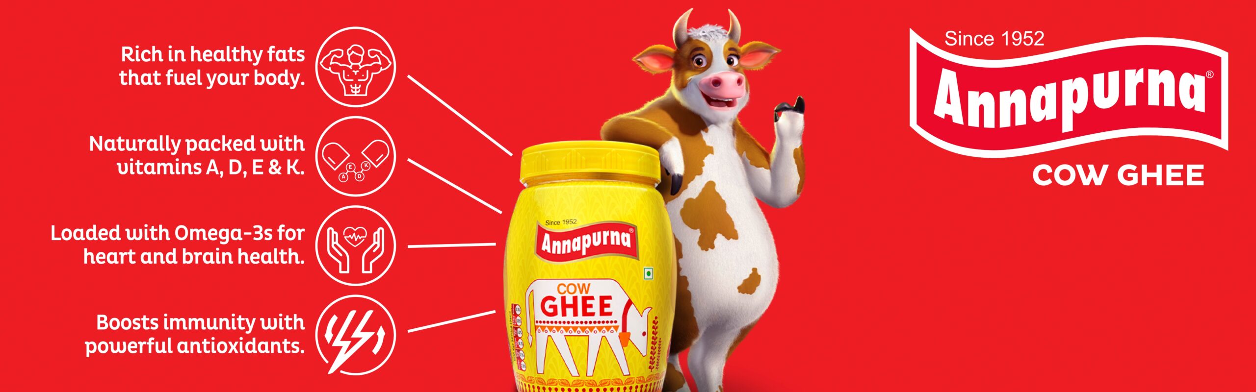 Annapurna Cow Ghee Web Banner